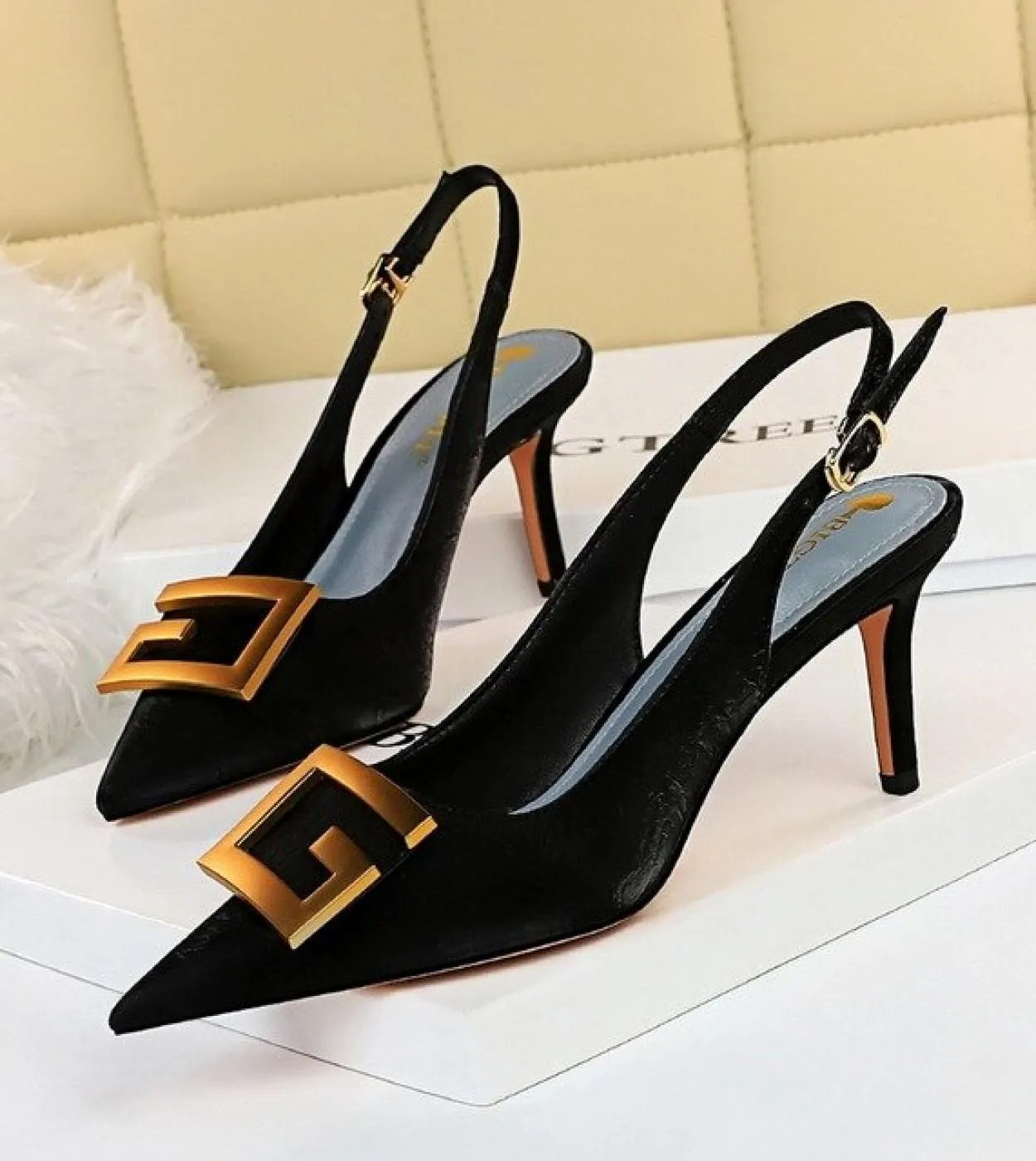 2022 Donna Scarpins 7cm Tacchi alti Plus Size 43 Décolleté Lady Fetish Gradient Heels Wedding Bridal Stripper Nightclub Green