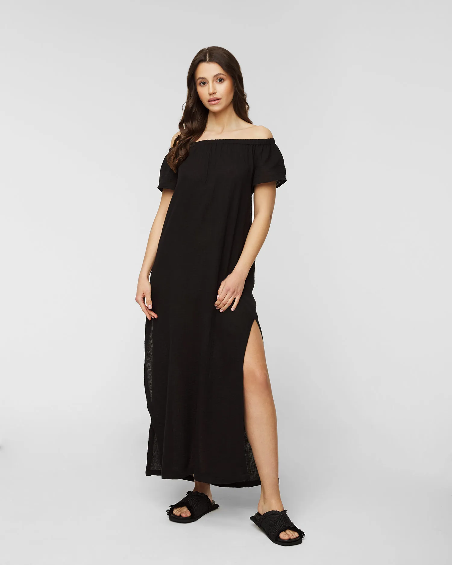Abito SEAFOLLY DOUBLE CLOTH STRAPLESS DRESS 54252DR-black