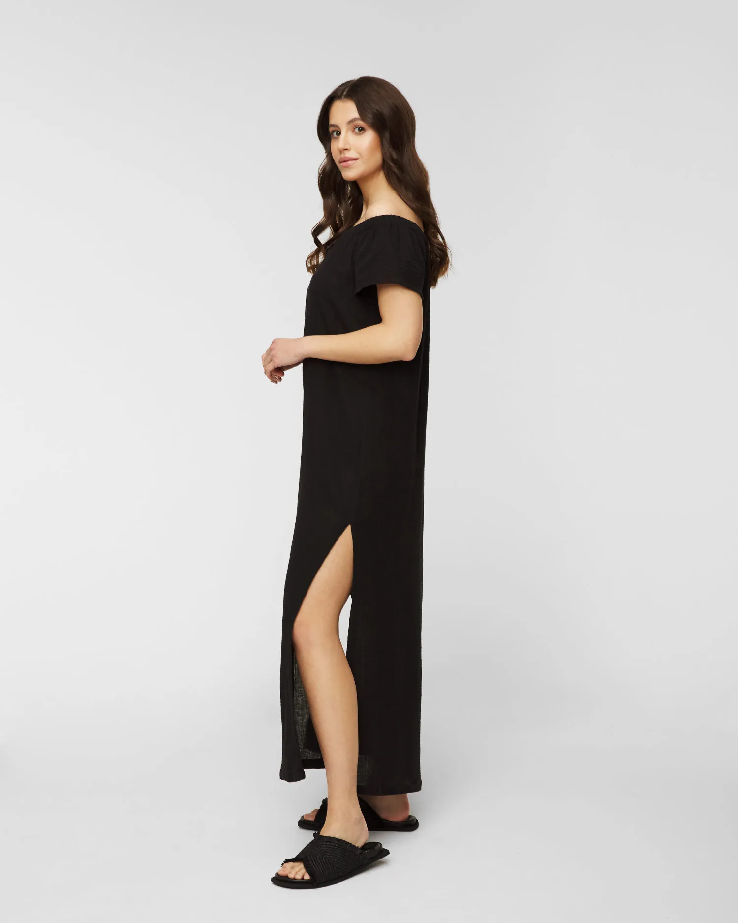 Abito SEAFOLLY DOUBLE CLOTH STRAPLESS DRESS 54252DR-black