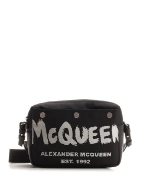   Alexander Mcqueen  Camera bag Graffiti Pintered  