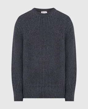 Alexander McQueen Maglione in lana grigia 760754Q1BAF