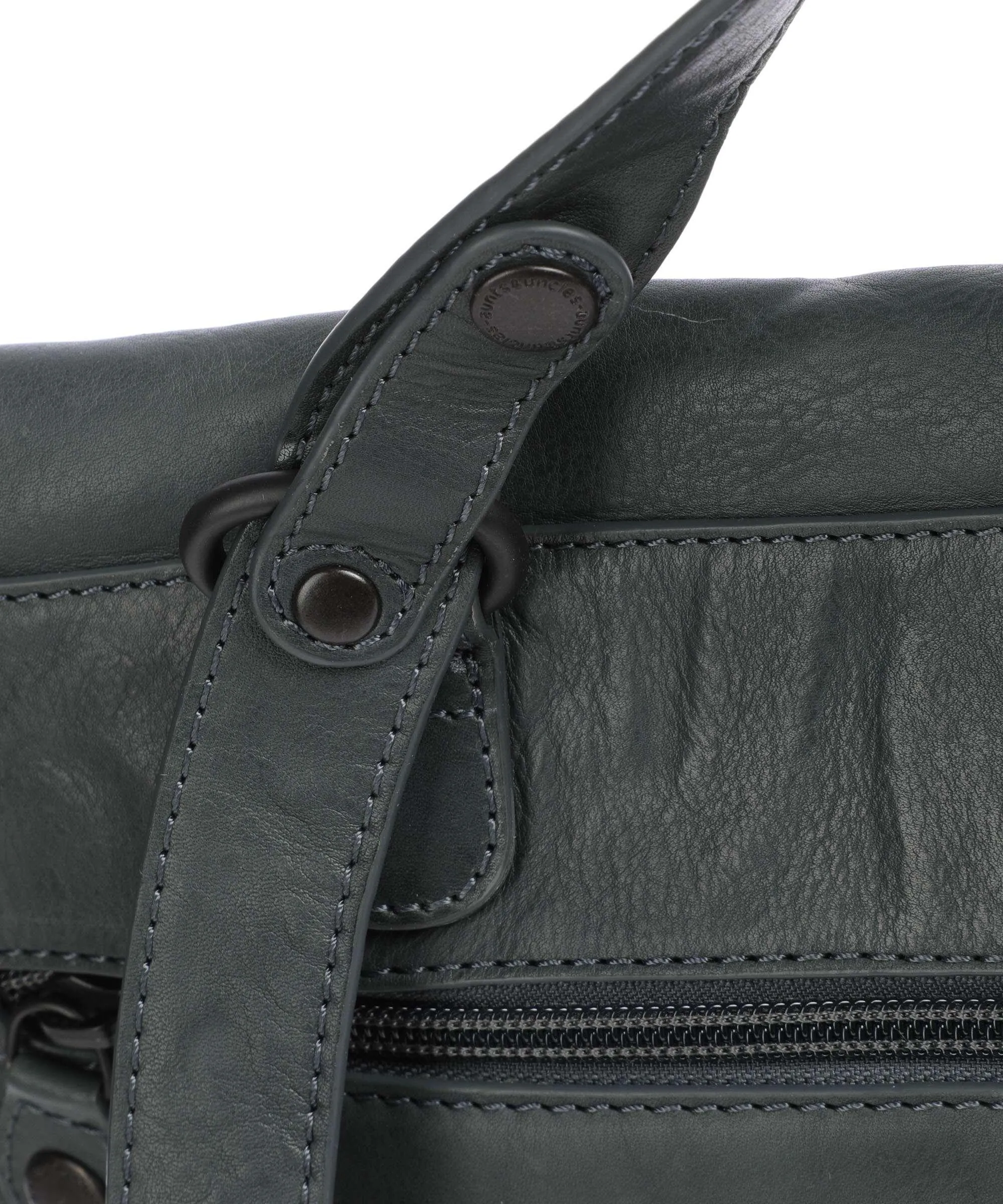  Aunts & Uncles Grandma's Luxury Club Mrs. Apple Strudel Borsa a zainetto 15″ pelle di vacchetta grana verde scuro  