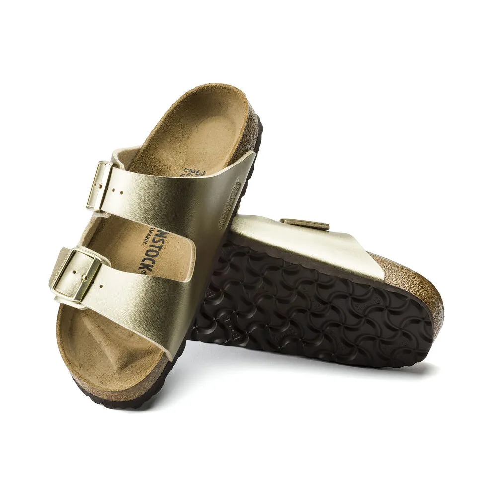 Birkenstock Arizona sandalo due fasce anatomico Gold