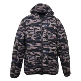 C6808 giubbotto uomo INVICTA ICON mimetico nero/blu/tortora jacket man