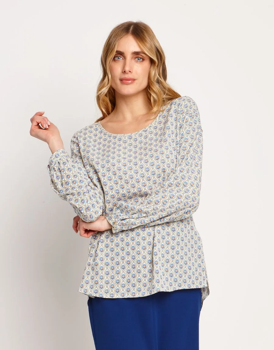 Camicia con microfantasia