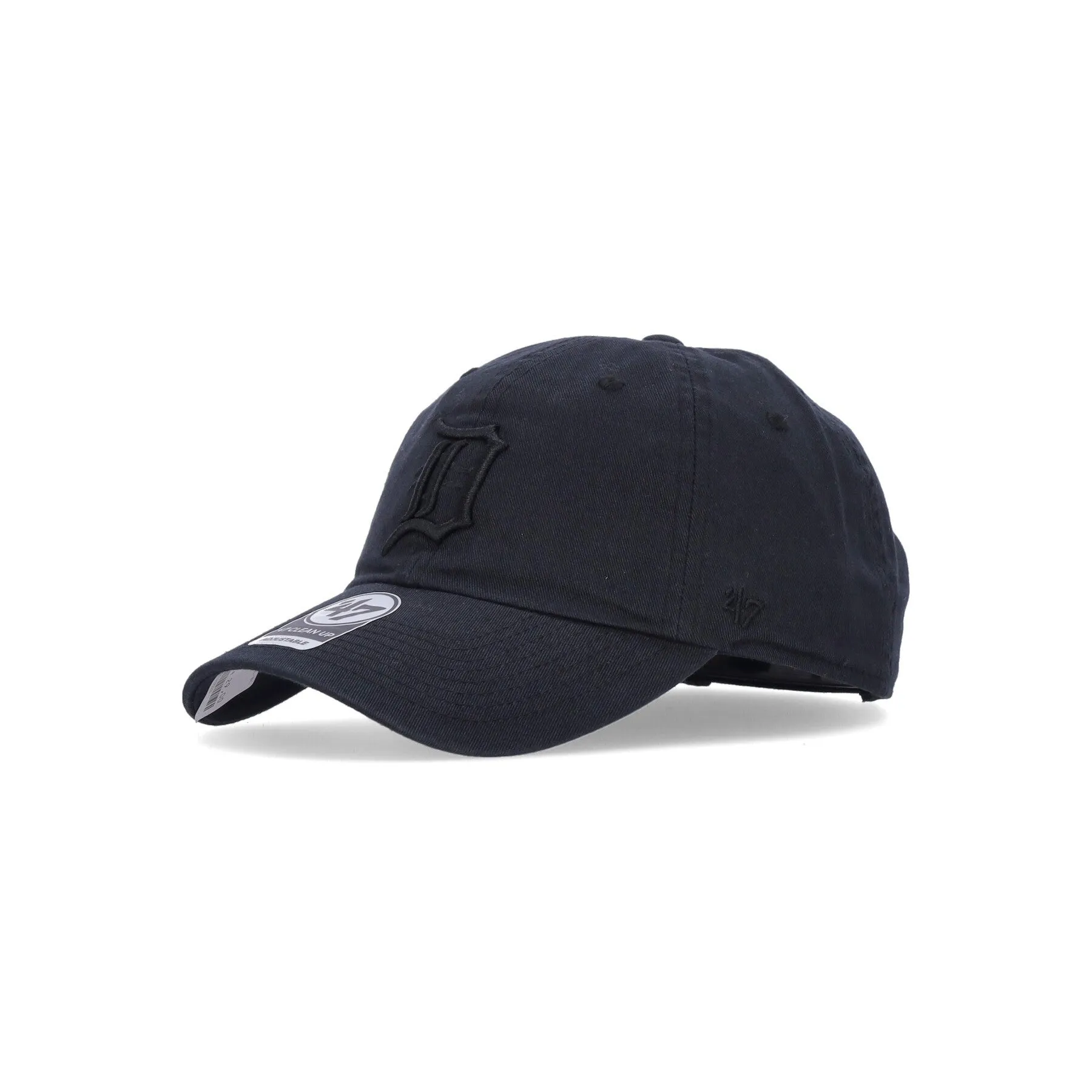 Cappellino Visiera Curva Uomo Mlb Clean Up Dettig Black/black