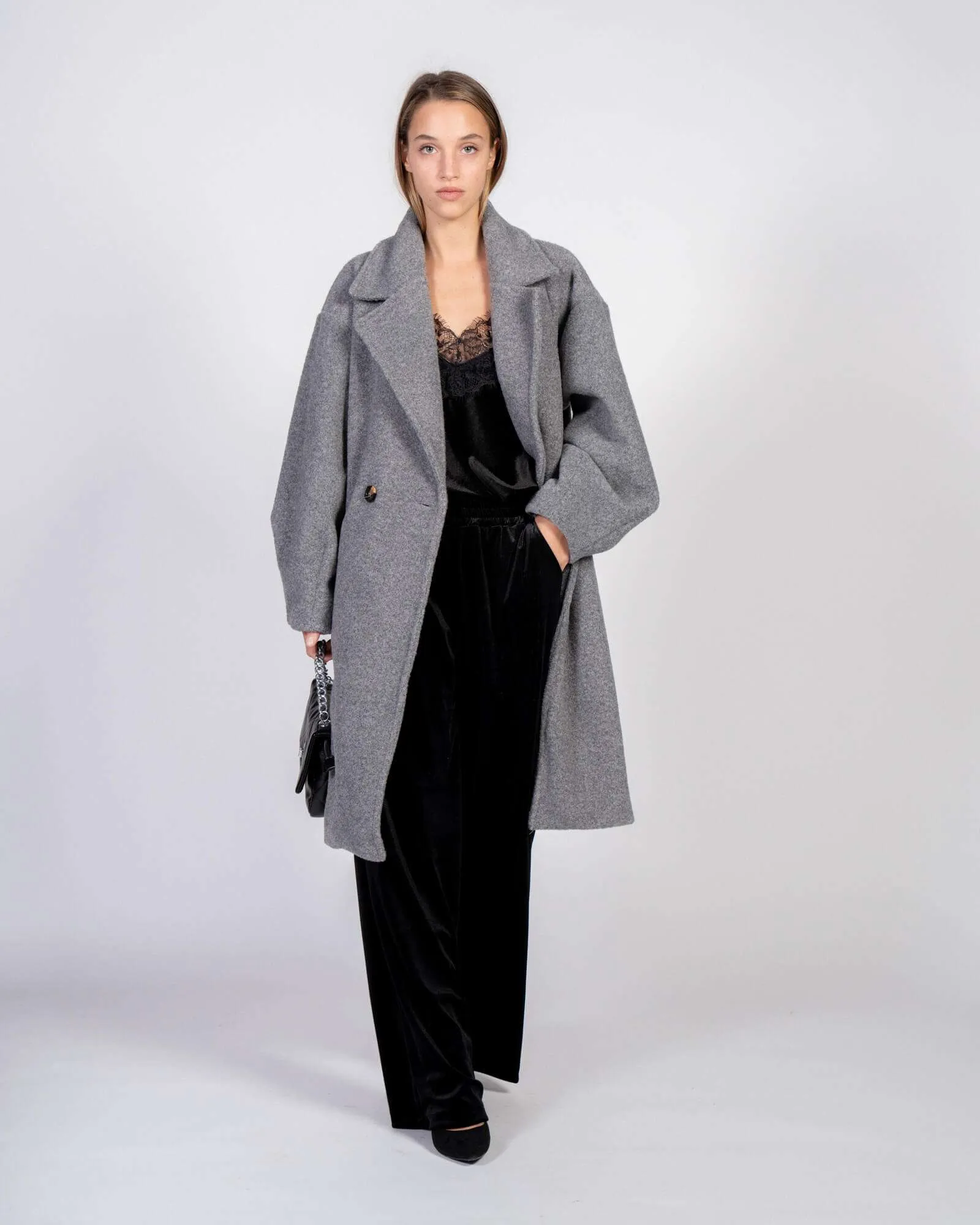 Cappotto Grigio Oversize