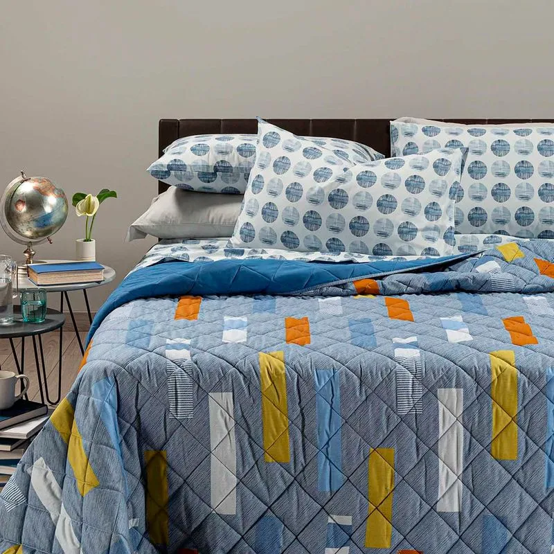 Copriletto primaverile Denim una piazza e mezza 