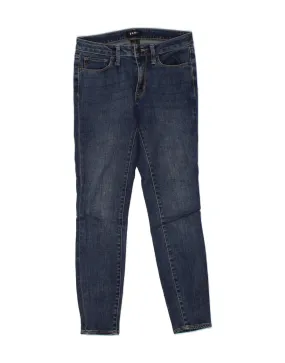 DKNY Womens Skinny Jeans W27 L29 Blue Cotton