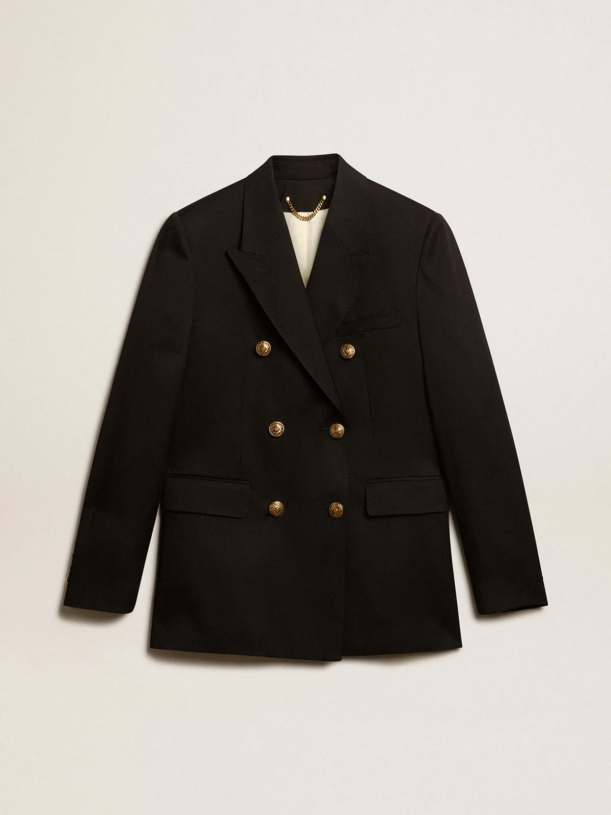 GOLDEN GOOSE Women’s Black Double-Breasted Blazer
