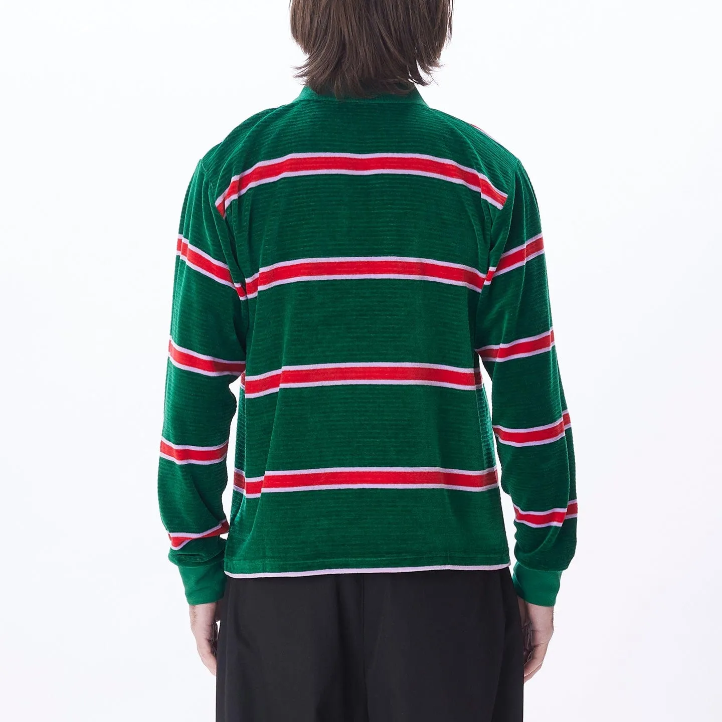 HOLSTIEN VELOUR POLO LS