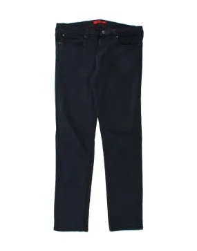 HUGO BOSS Mens Slim Jeans W34 L34 Navy Blue Cotton