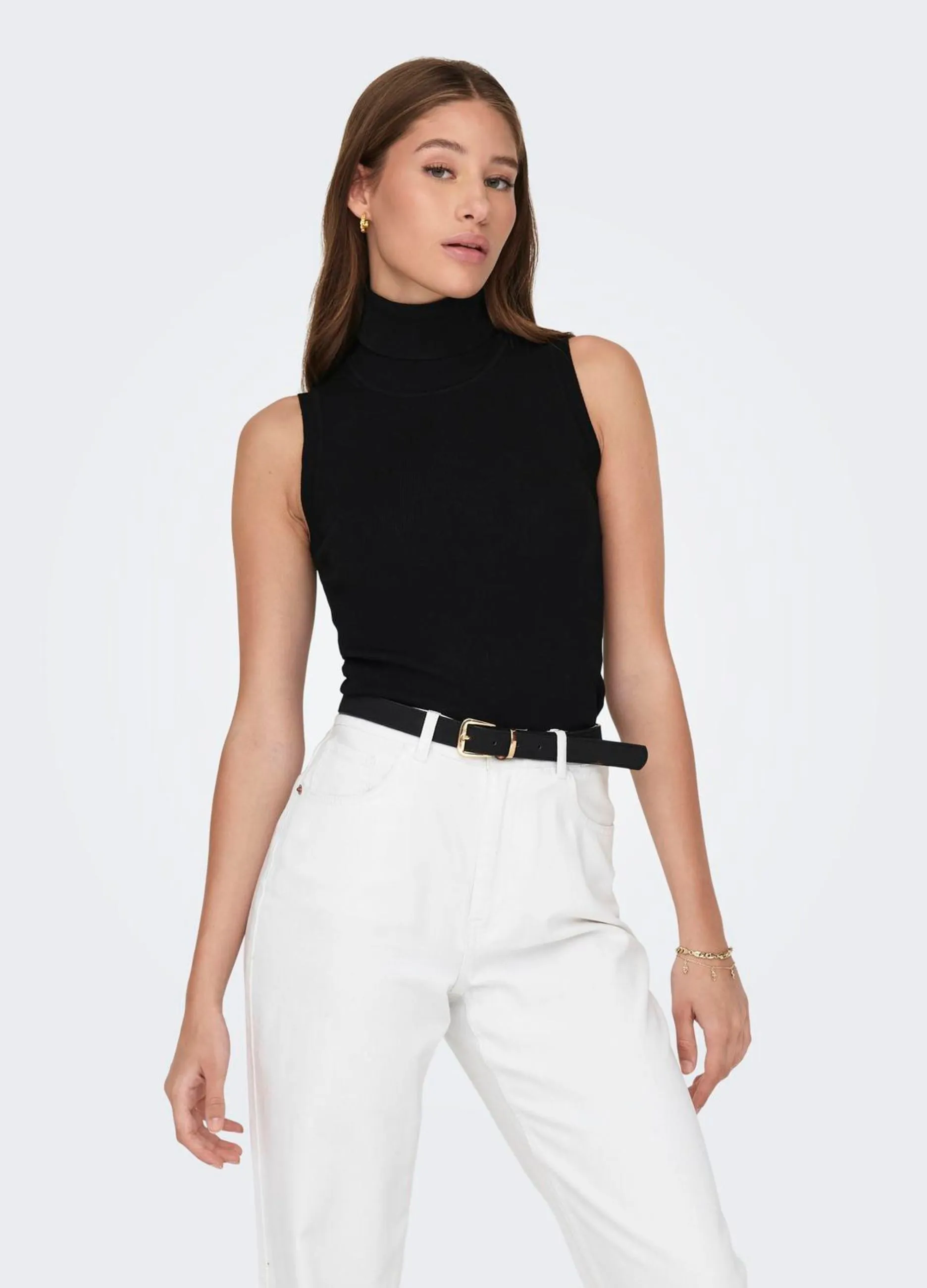 JDY  Top sanza maniche con collo alto