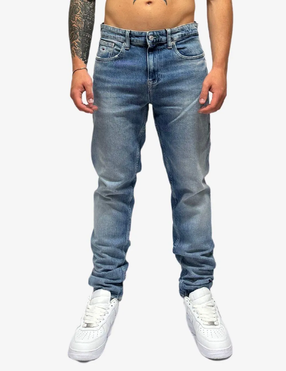 Jeans Tommy Jeans tapered denim medio uomo