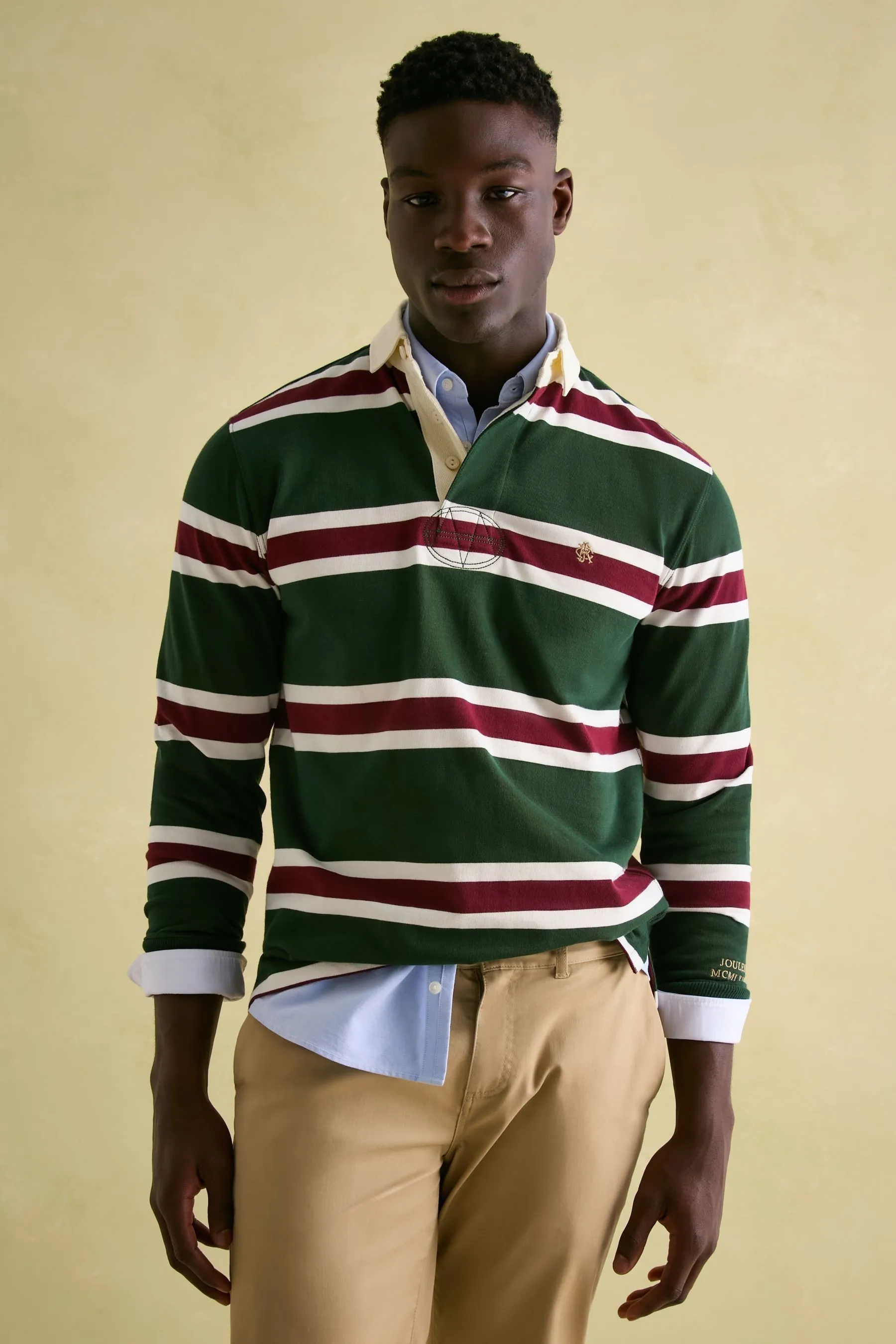 Joules - Onside - Camicia stile rugby a righe    
