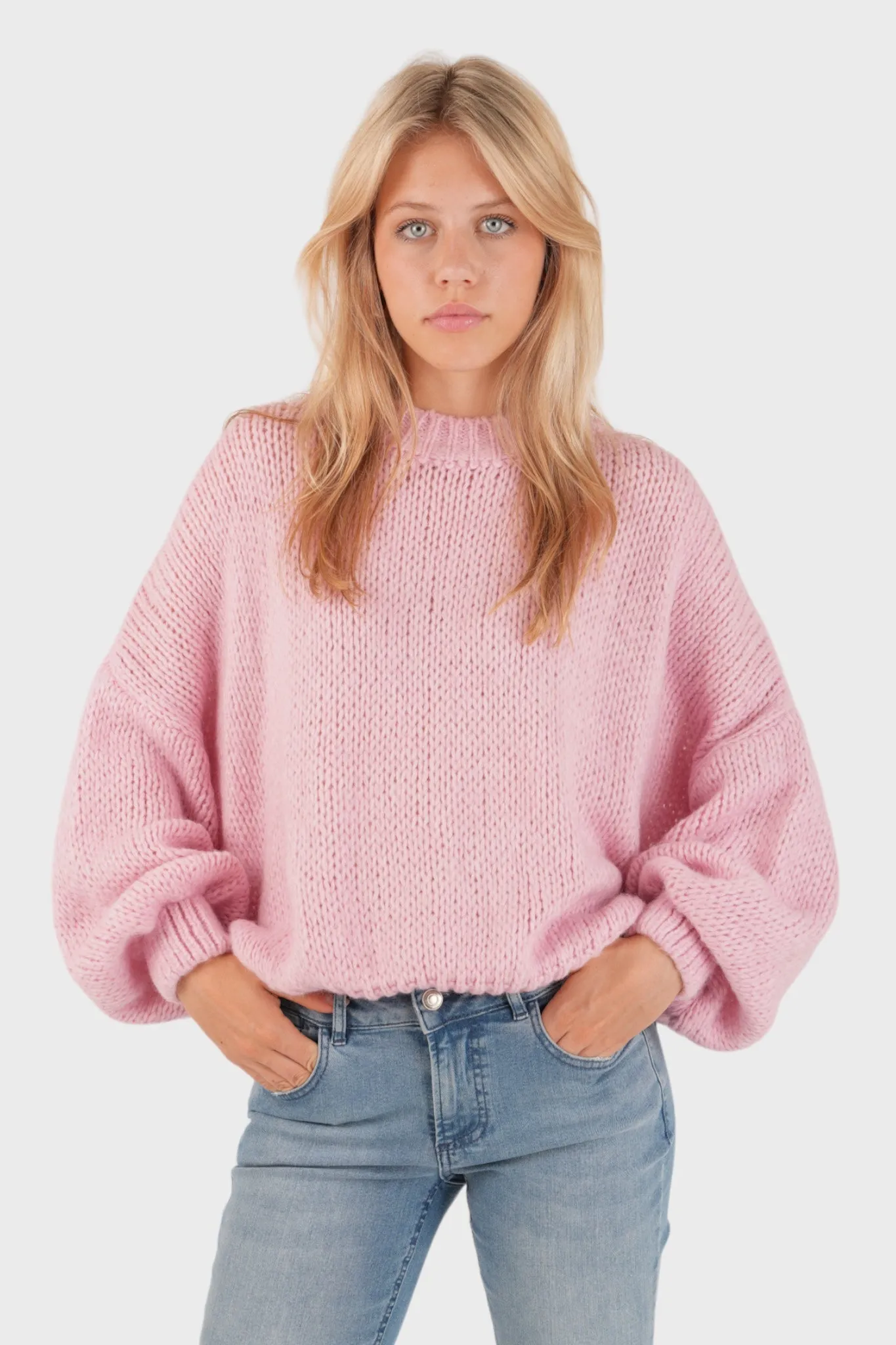 Keep me warm sweater baby pink