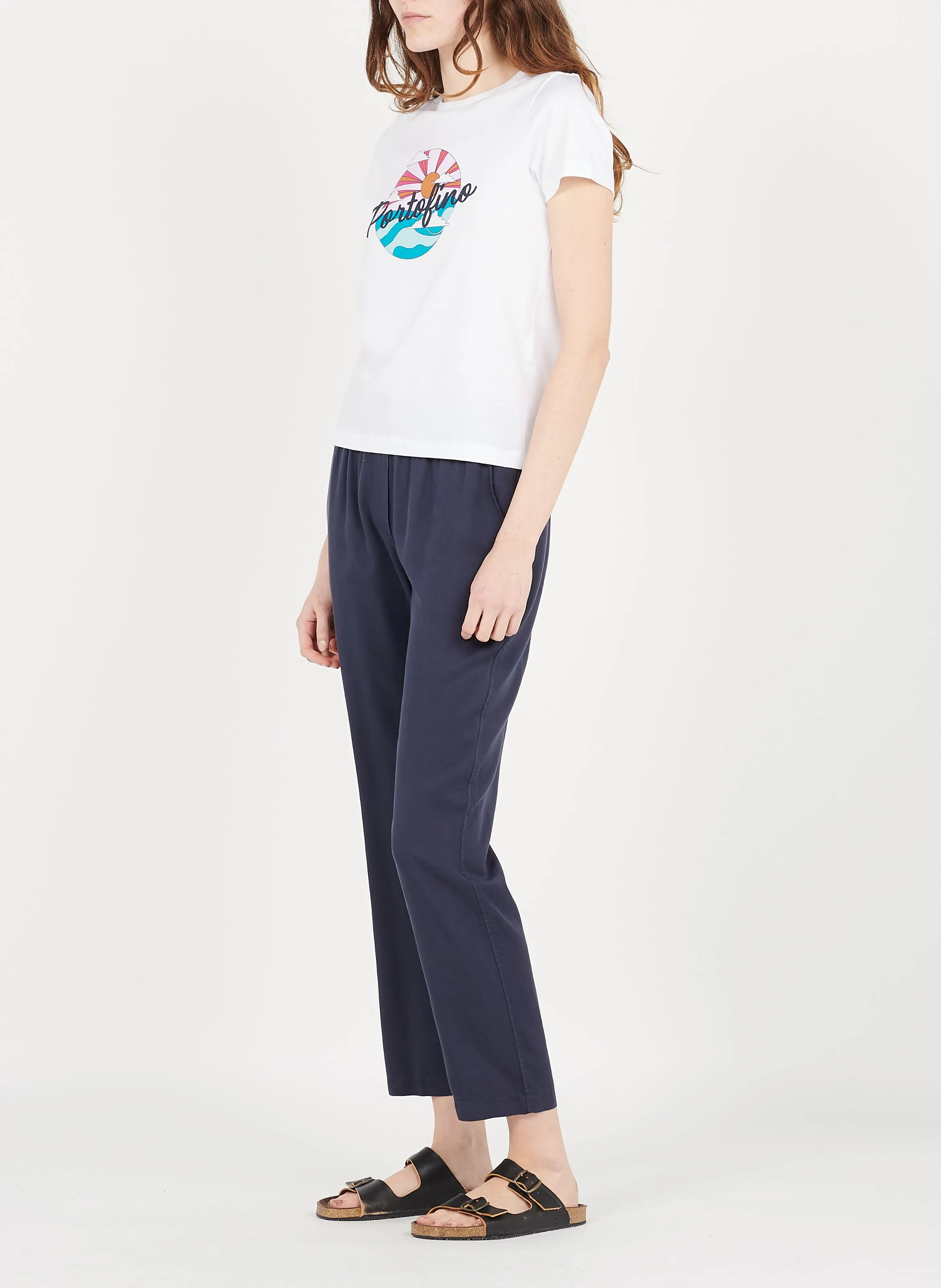  LA FEE MARABOUTEE   Pantaloni dritti 7/8 | Blu
