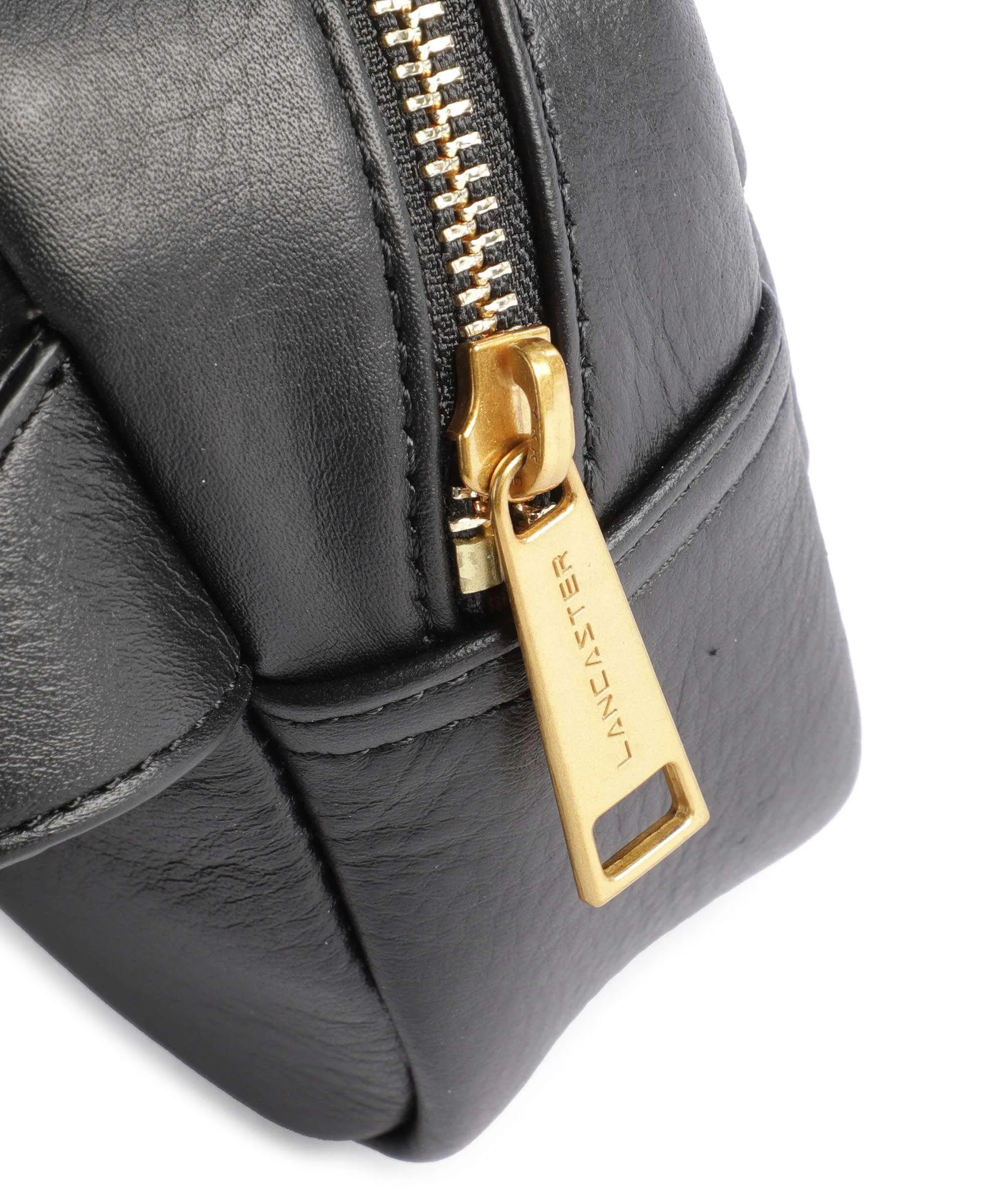  Lancaster Soft Matelassé Marsupio morbida pelle bovina nero  
