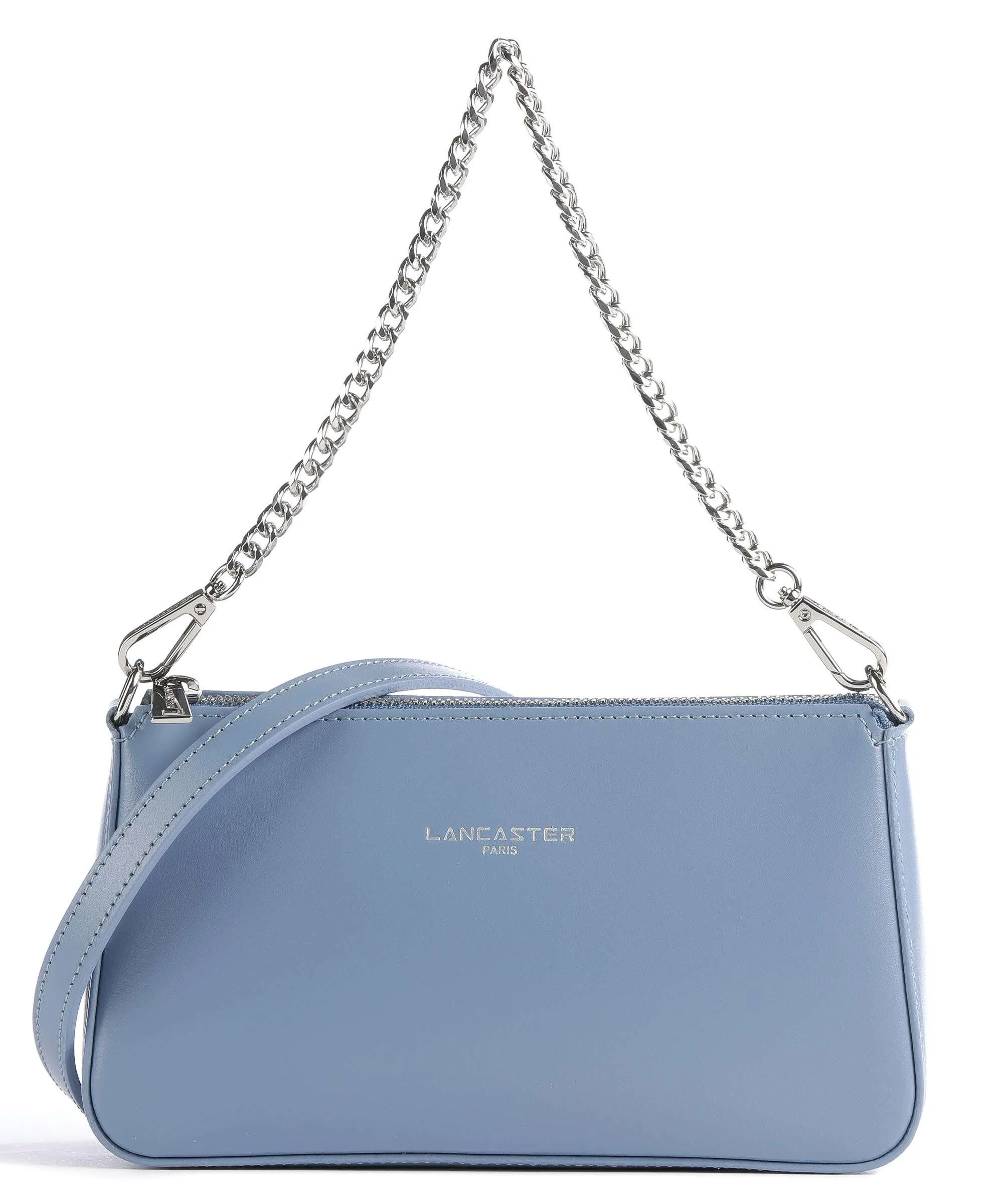  Lancaster Suave Even Borsa a spalla pelle di vacchetta liscia blu  