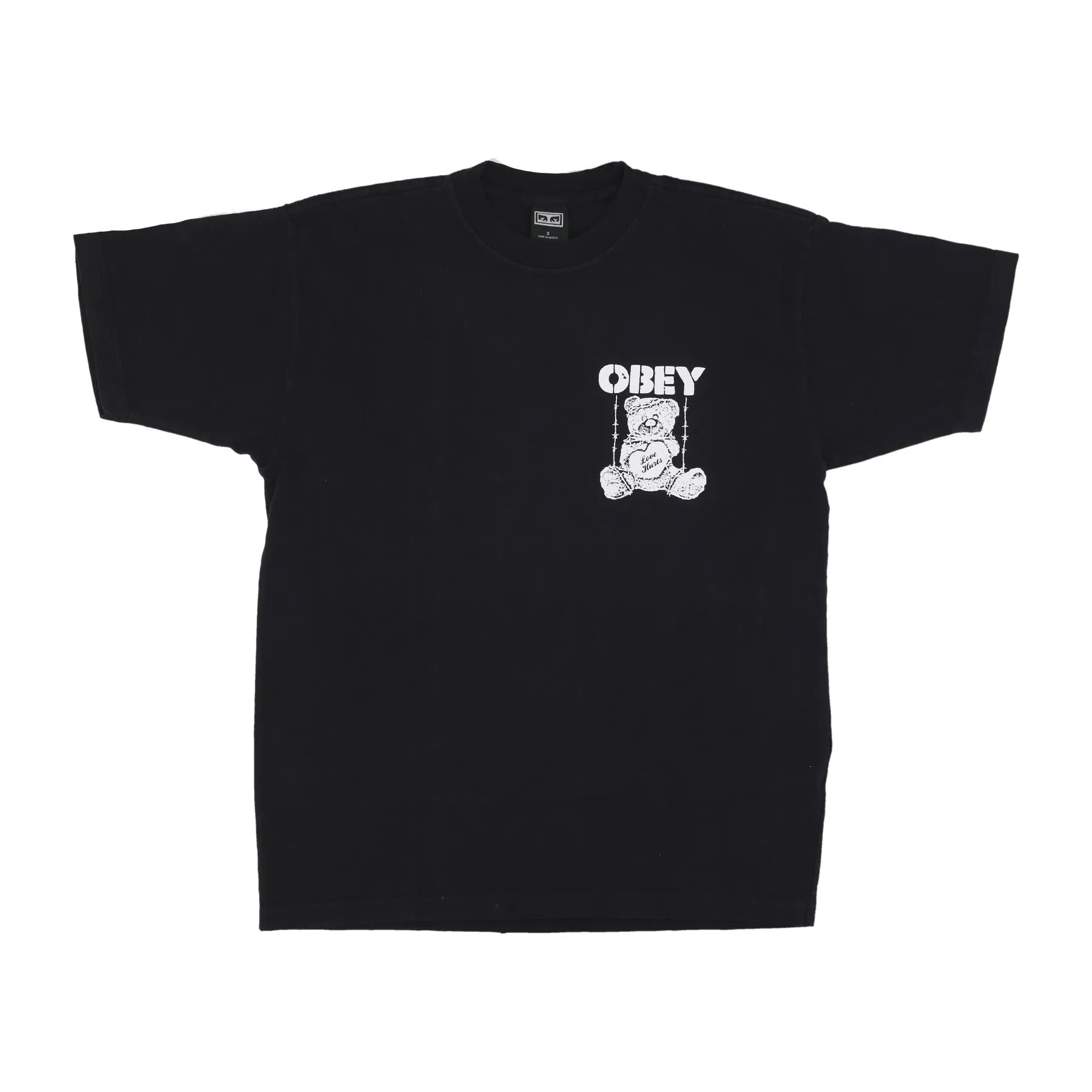 Maglietta Uomo Love Hurts Heavyweight Classic Box Tee Off Black