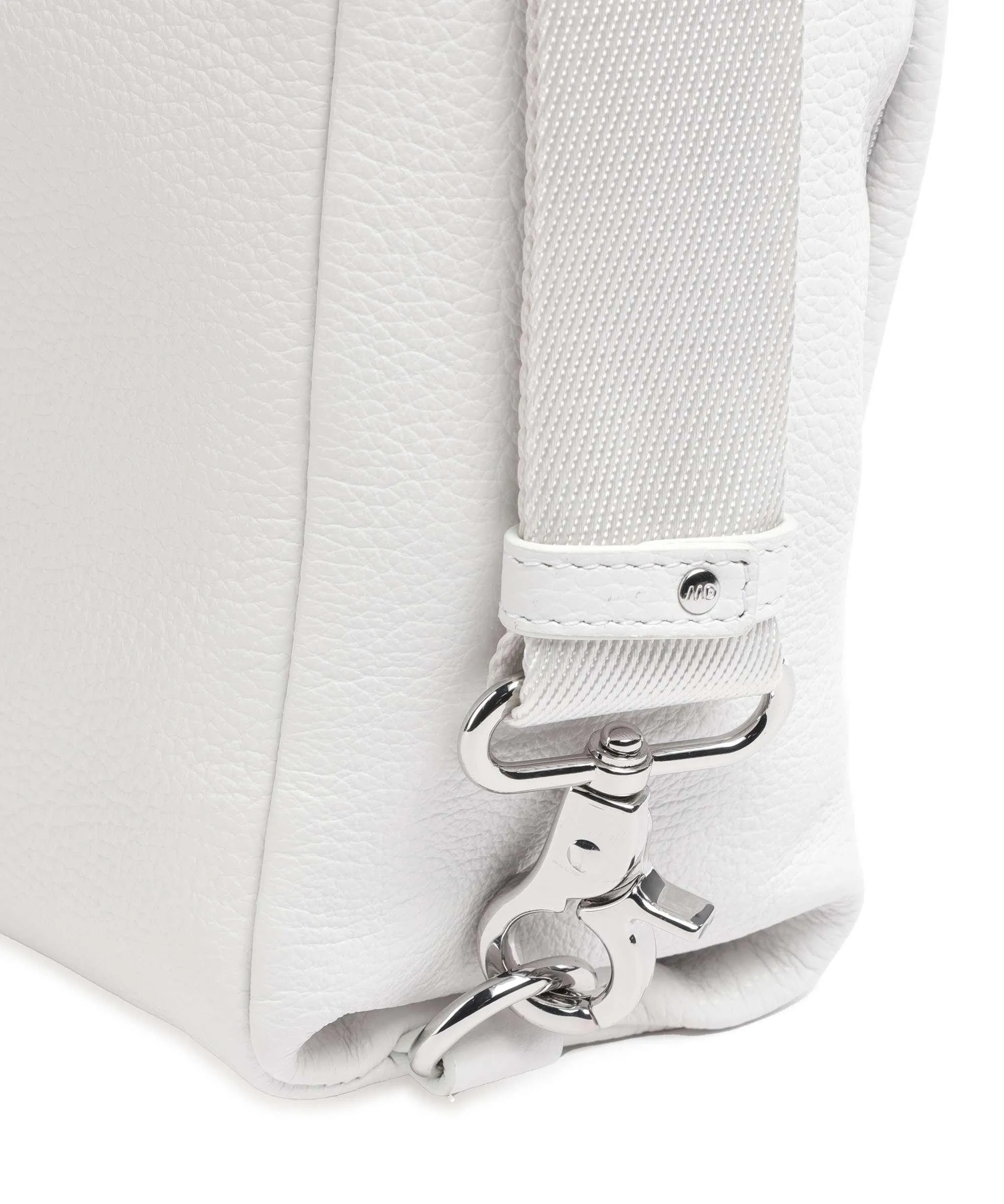 Mandarina Duck Mellow Leather Borsa a zainetto pelle di vitello grana bianco  