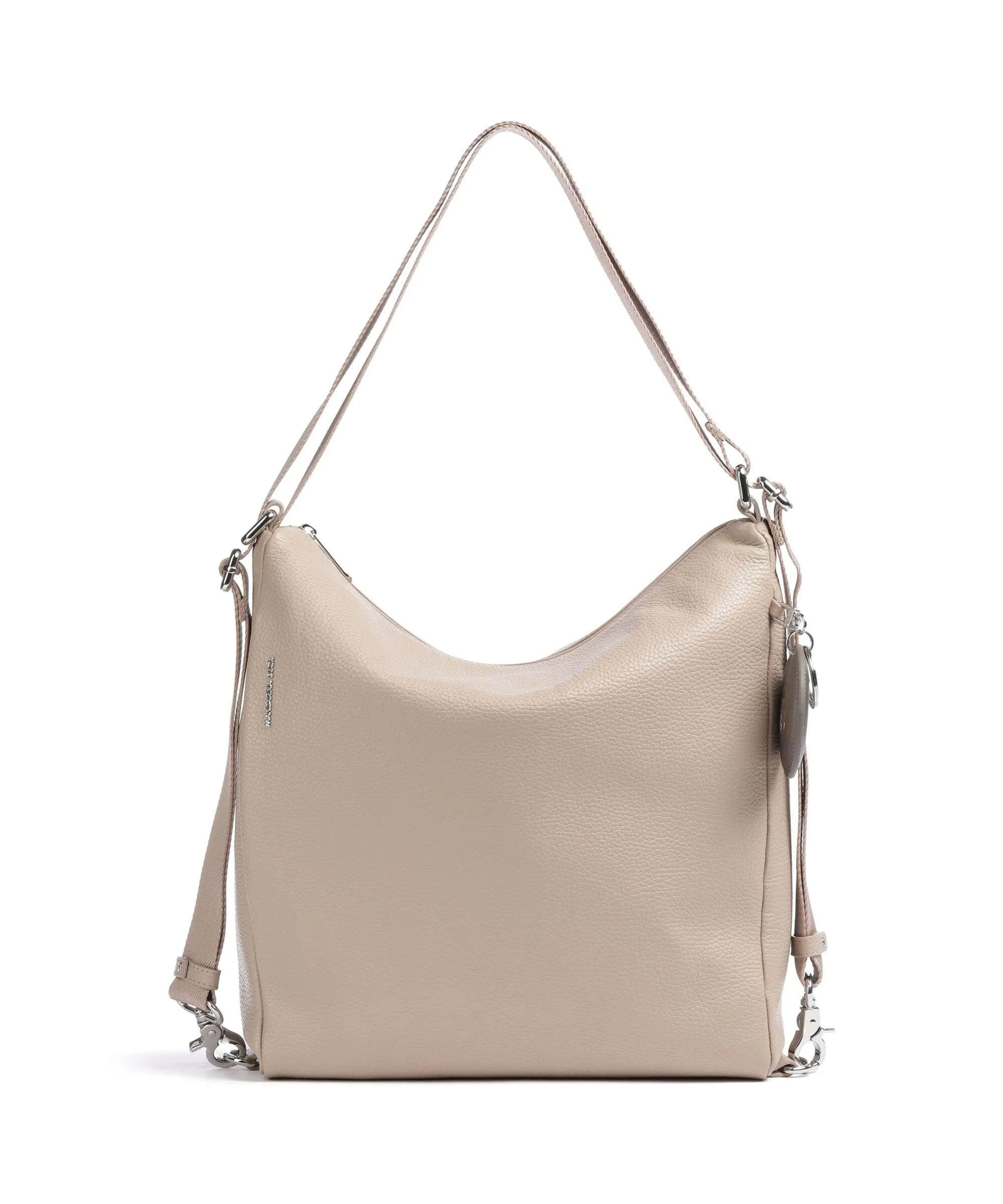 Mandarina Duck Mellow Leather Borsa a zainetto pelle di vitello grana taupe  