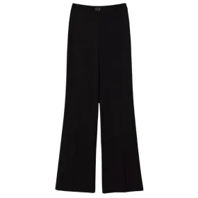 Pantaloni Twinset straight leg con cinturino oval t