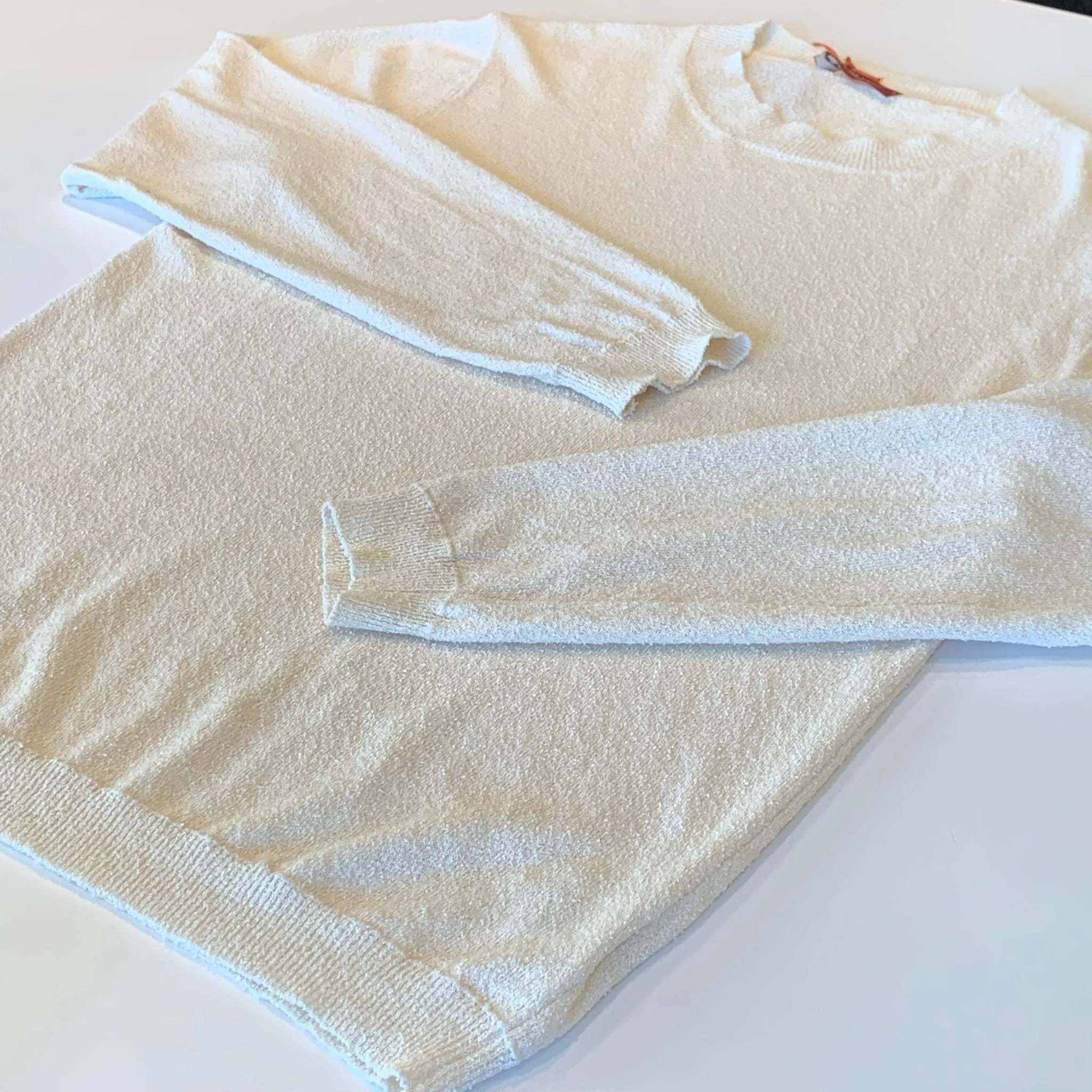 S4-0473 Maglia Girocollo Spugna Panna Man  