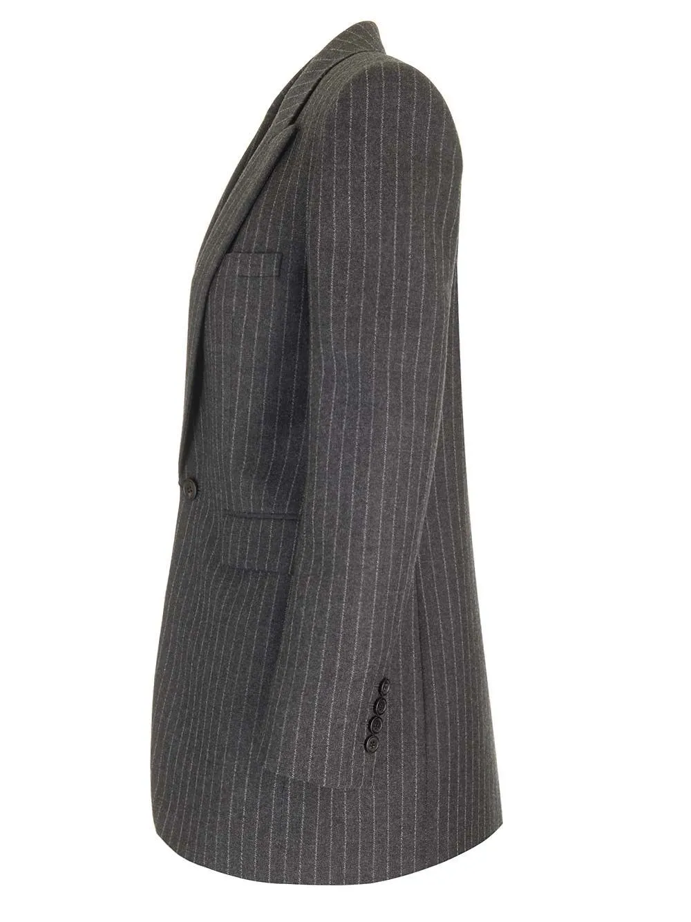   Saint Laurent  Blazer in lana gessata  