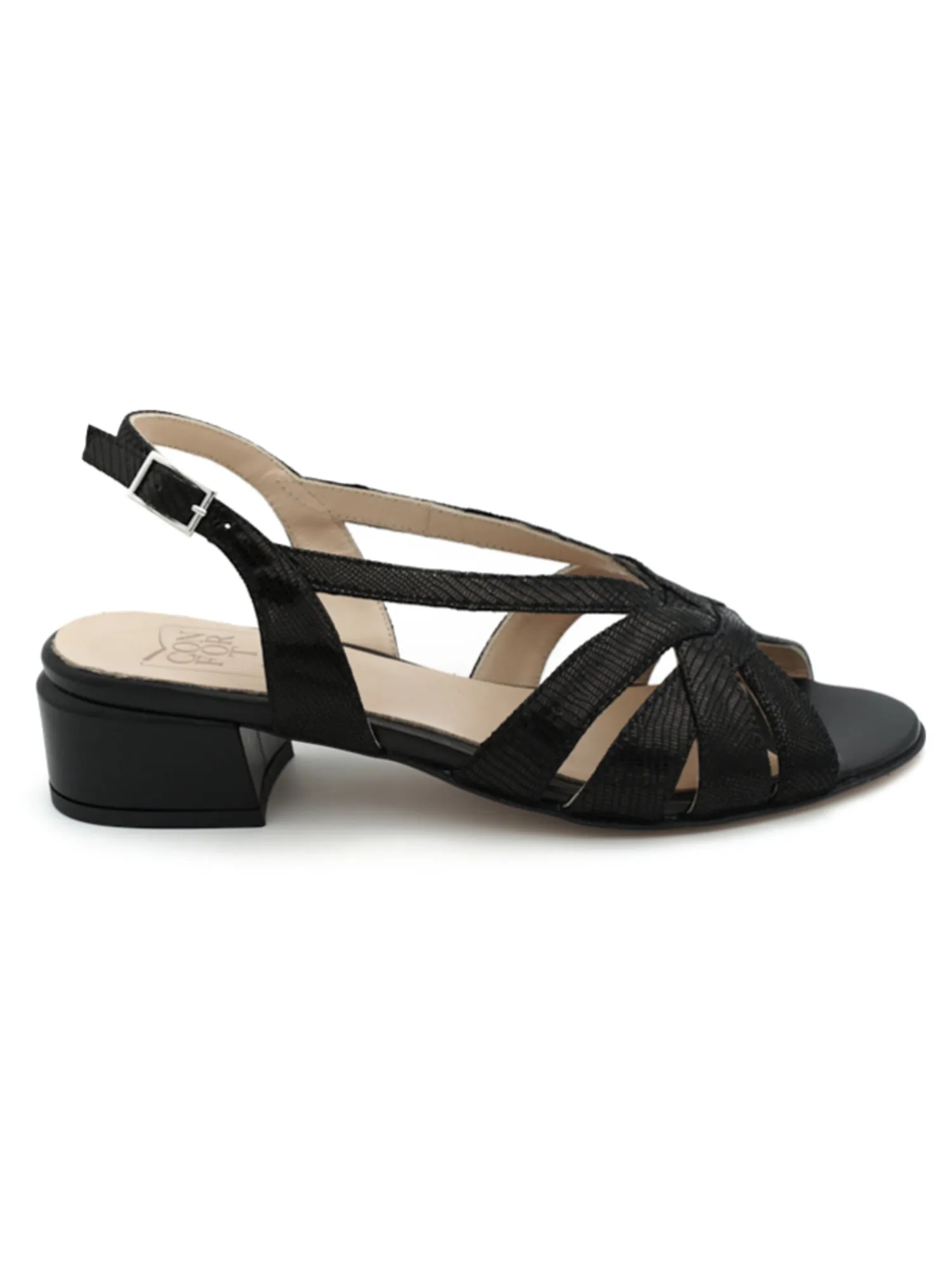 Sandalo Confort donna nero