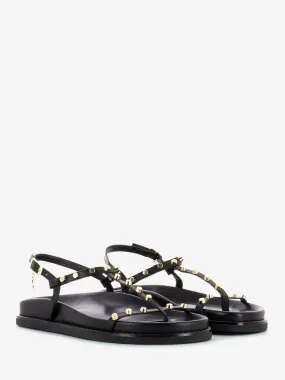 Sandalo infradito con borchie black