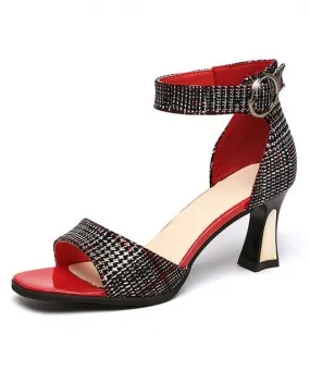 Scarpe Donna Primavera Estate 2022 Sandali con Tacco Spesso Donna Tacchi Alti Studenti Moda Romana Sandali Donna Scarpe Marea Fo