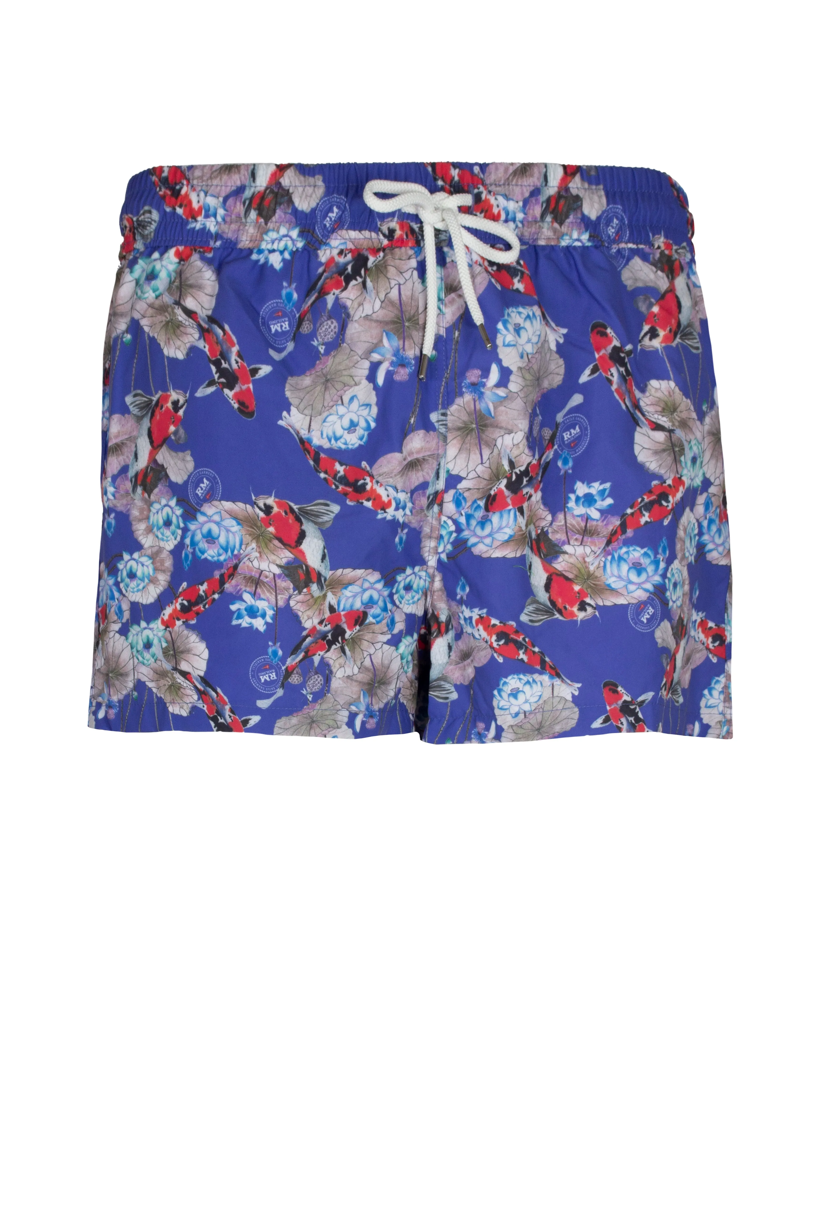 Shorts mare uomo Made in Italy motivo carpa