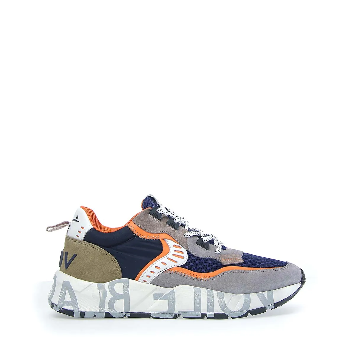   Sneakers Uomo in camoscio e tessuto VOILE BLANCHE CLUB01 VLB2016610-01-2C22