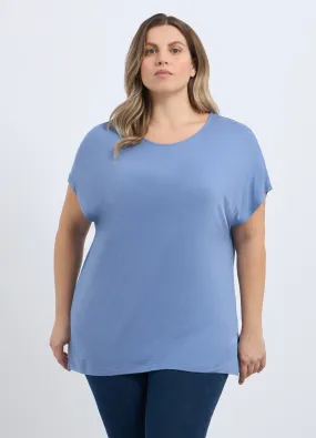 T-shirt in pura viscosa donna curvy