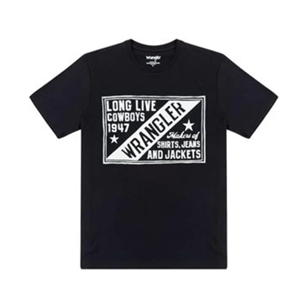  T-SHIRT WRANGLER. NERO 