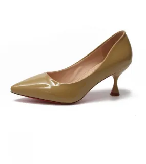 Tacchi di vetro 65 cm Décolleté con tacchi alti sottili e bassi Décolleté con tacco alto da donna Décolleté con punta a punta Sc