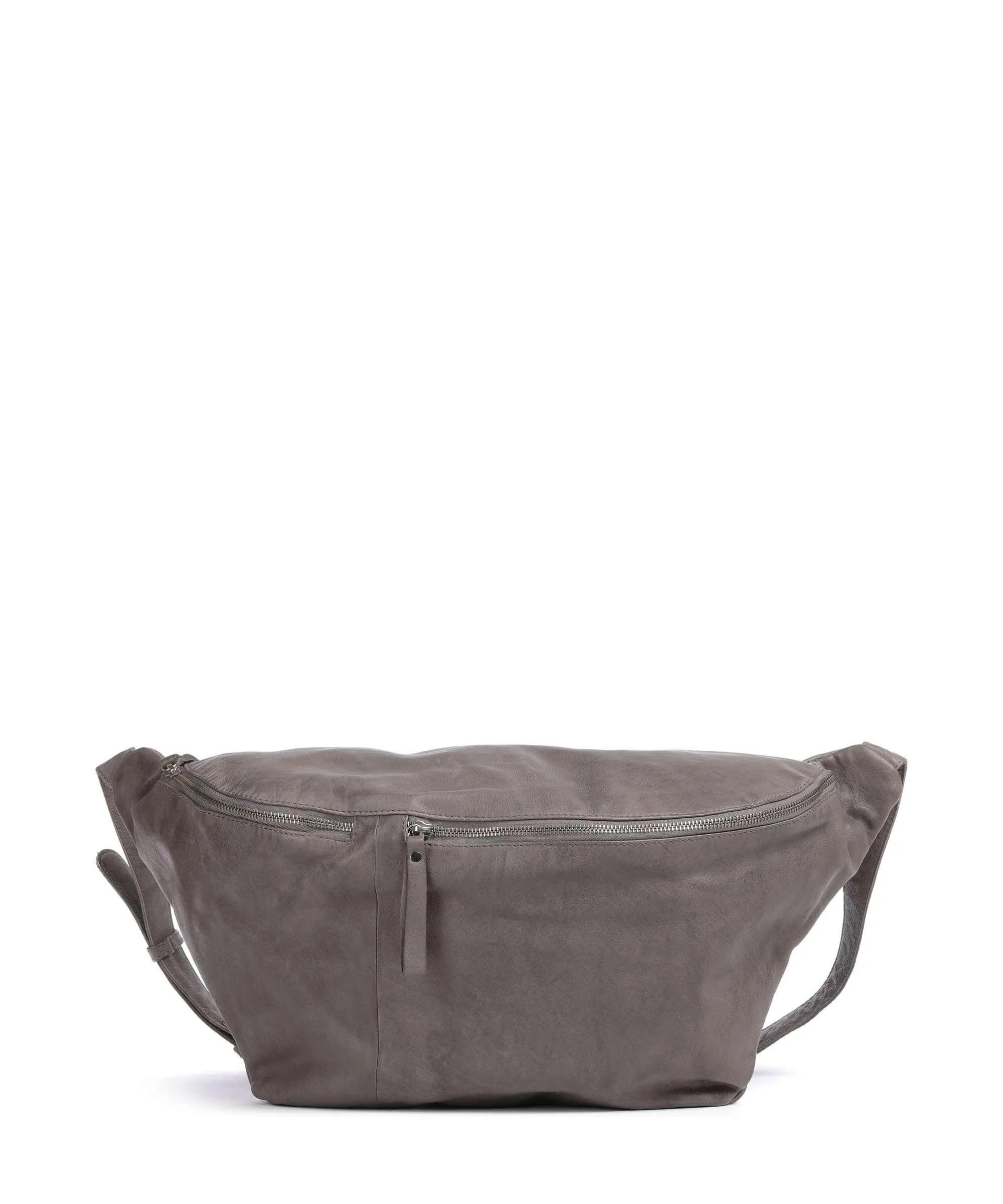  Taschendieb Wien Kohlmarkt 7 Borsa sling pelle di vacchetta grana grigio scuro  