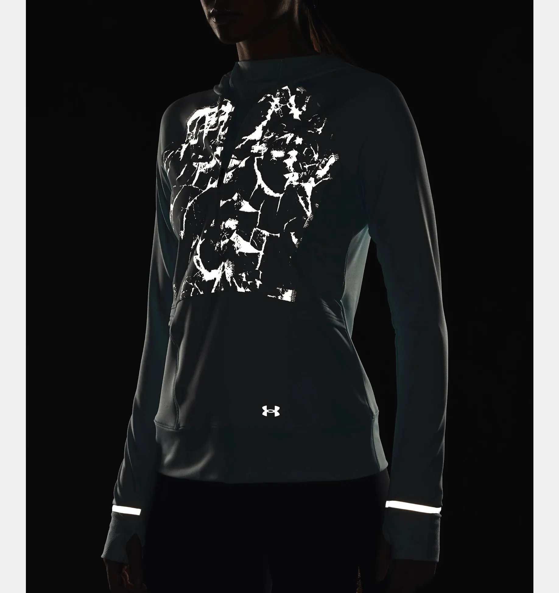 Under Armour OutRun The Cold Hooded HalfZip Donna