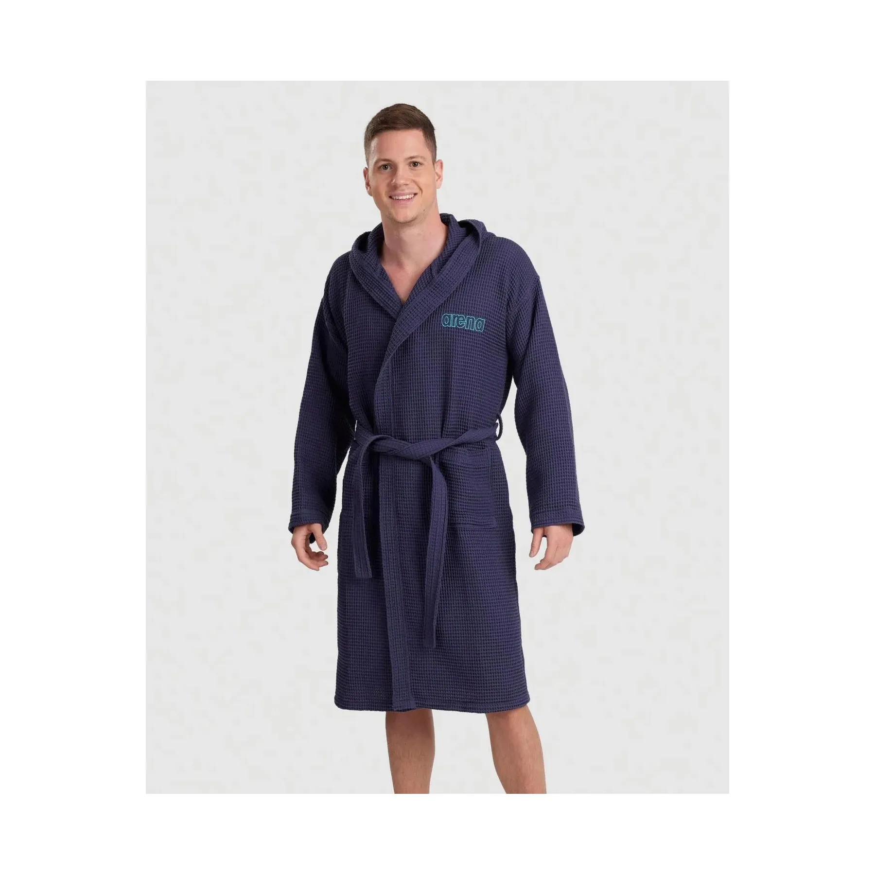 WAFFLE HOODED ROBE